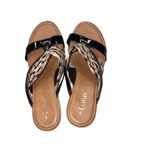 Lotus wedge sandals size 7